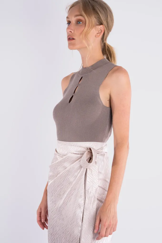 Silk & Salt peekaboo top^ Knitwear