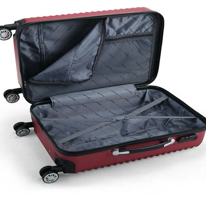 Silk & Salt Topcobe 3Pcs Traveling LuggaSet Portable LarCapacity LuggaBags for Travel Rolling Traveling StoraSuitcase with Wheels 20+24+28^ Hard Side Luggage|Luggage Sets