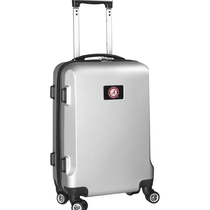 Silk & Salt Alabama Crimson Tide 20 8-Wheel Hardcase Spinner Carry-On - Silver^ Carry On Luggage