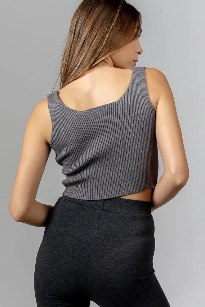 Silk & Salt poppy top - grey^ Tops